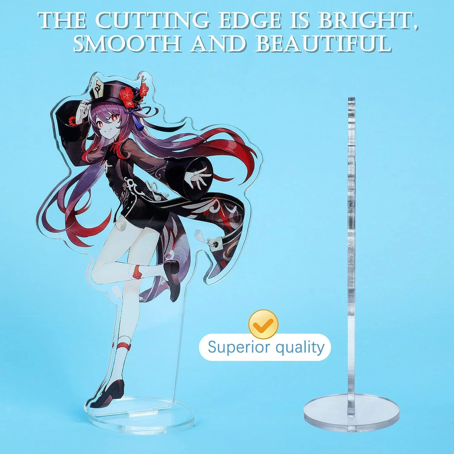Stand Figure,Colorful Genshin Collection Impact Exquisite for Fans' Characters (Mona) Design Character Acrylic Game and