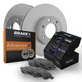 Pads Piece 6 Set Ceramic For X Premium 3.7 | Jeep Advanced [Rear] Disc Brake | 2003 X Rotors Brake and Liberty Replacement Kit