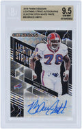 #1/1 Smith Certified Obsidian Autographed - Bruce Panini Finite Buffalo Card 2018 BGS Bills Authenticated #LS-36 Fanatics Authentic 9.5 White