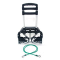 Trolley Aluminum Portable foldable Portable Truck black luggage Push Collapsible cart trolley Cart trolley Folding telescopic Black Dolly