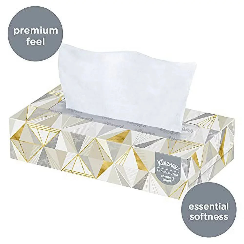 Kleenex Tissues per 8-3/5 125 8-2/5 Facial White, x Inch, Box, Count 12 Tissue,