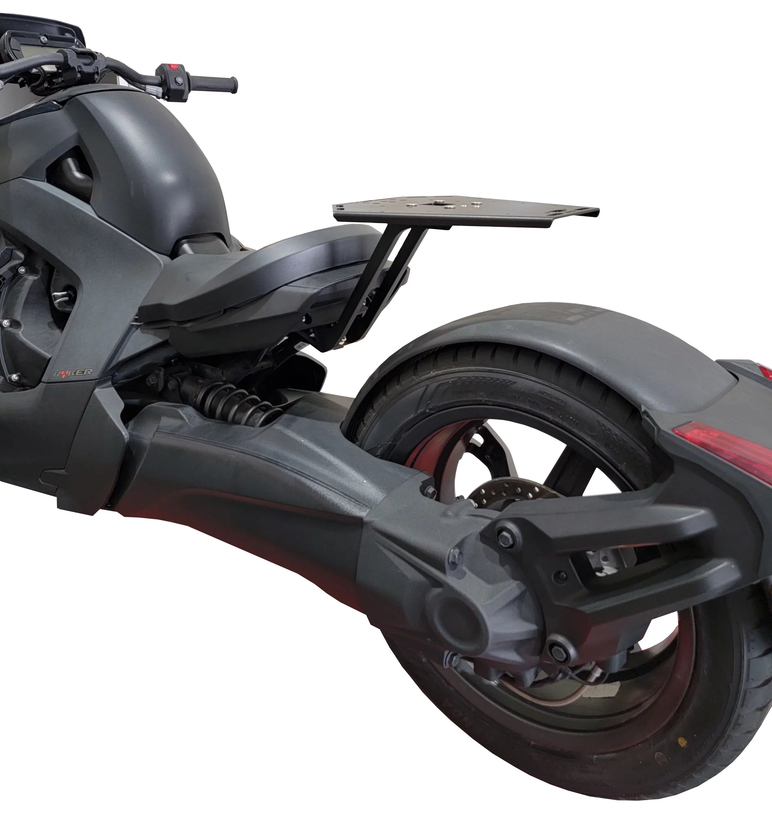 Black Rack MAX Luggage Ryker Am NO Can MOUNT NEEDED