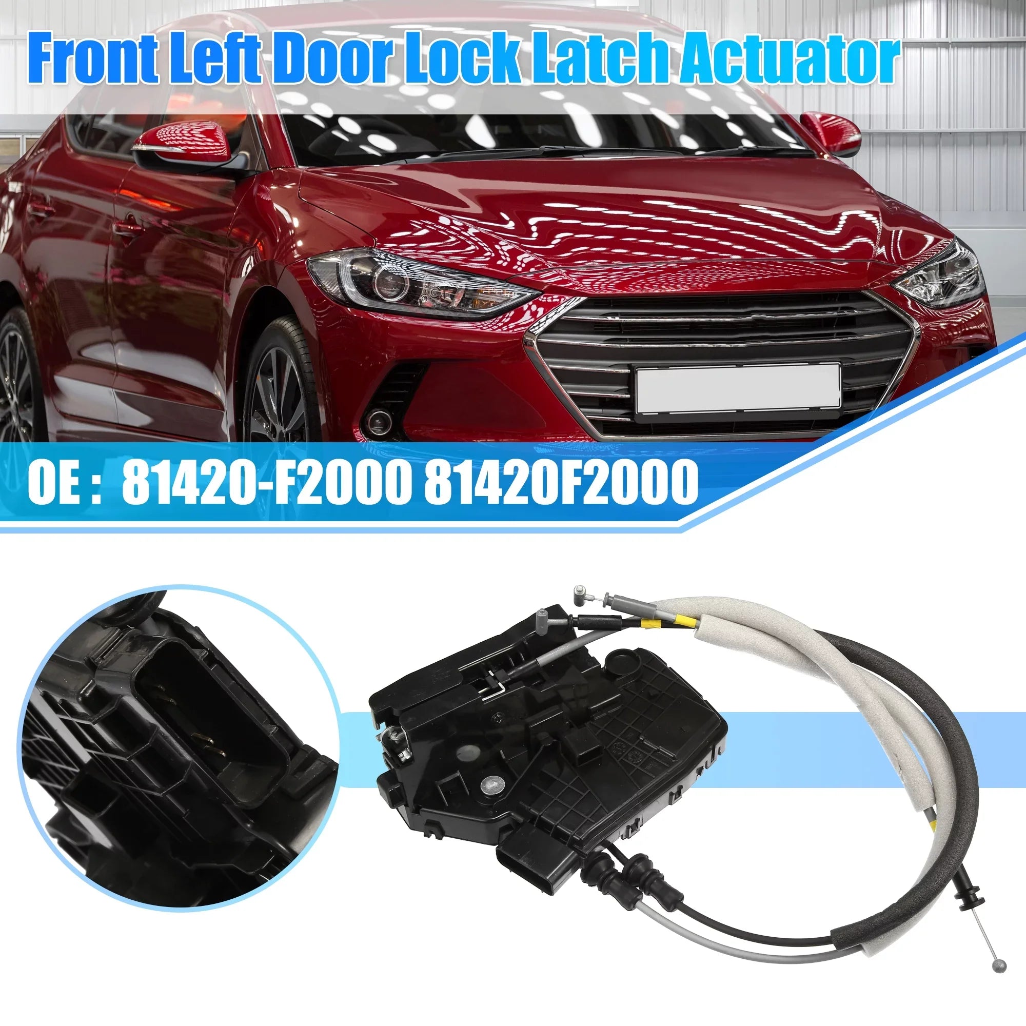 Rear Actuator 2017-2020 Door Hyundai Actuator Elantra for Right Latch Lock 81420-F2000 Lock Door