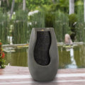 Modern Garden Fountain Electric Pot 2 Concrete 14 gal Decorative in.