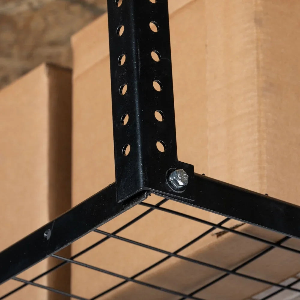 Adjustable Height, 41" for 3' Storage Garage Capacity, System, Loading Wire with Ceiling Titan Bikes 6' to Grid Attachments x Bins Storage 500 Overhead Organization Metal Rack, 20" Mount LB Equipment