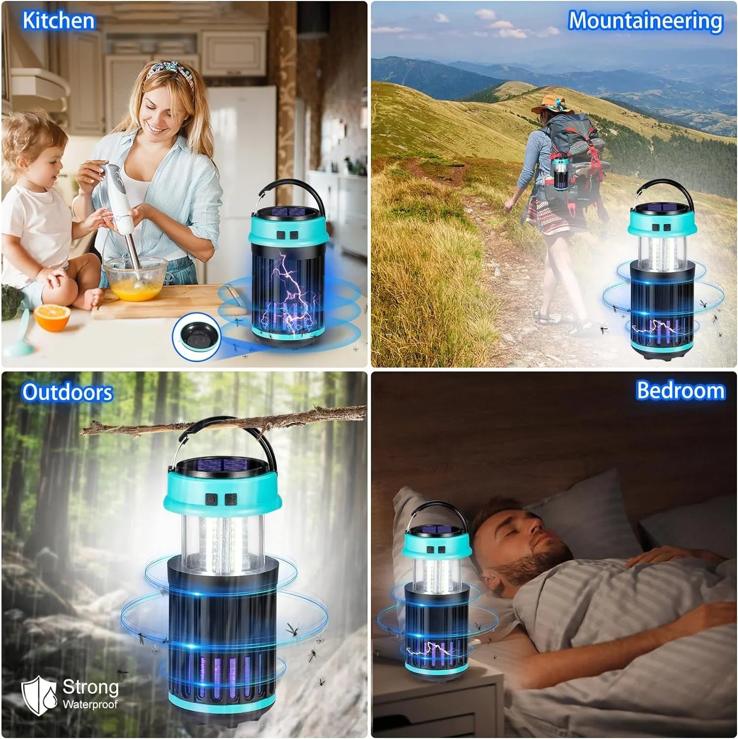 Zapper, Mosquito Zapper Solar for Zapper in Home, Trap Bug 3 for Home, Bug G·PEH 1 exterior Backyard, with Rechargeable Light Camping Zapper Fly Bug Waterproof, Indoor Emergency exterior