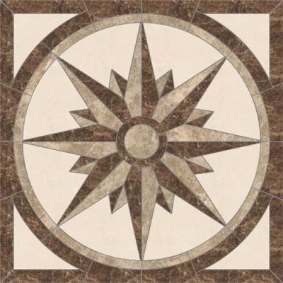 36''x36'' Floor Marble Medallion
