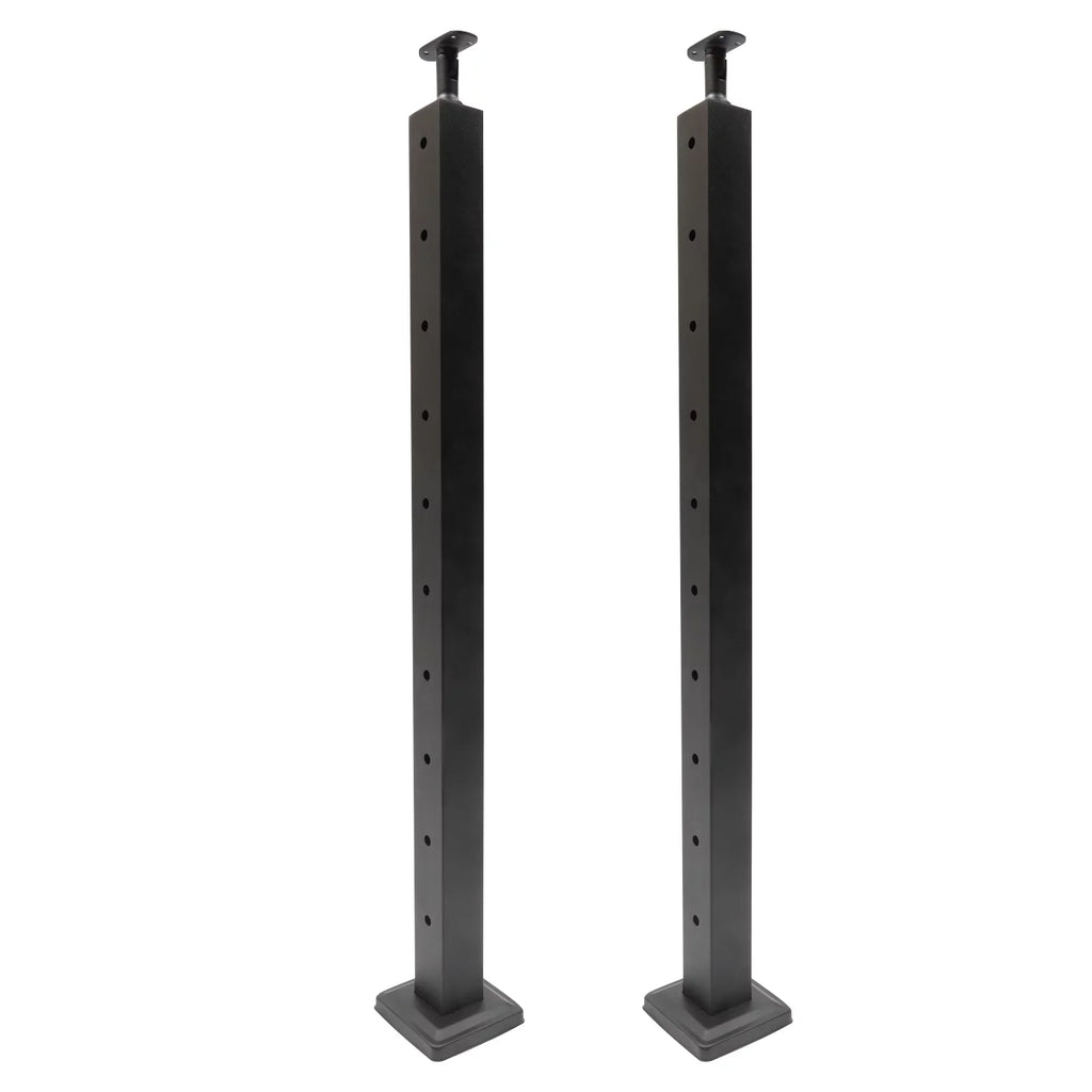 Pre-Drilled Cable Railing Post Fence 36''x2''x2'' Cable Wood for Square Level Railing Deck Two Post Sides System Stainless Steel Concrete Level