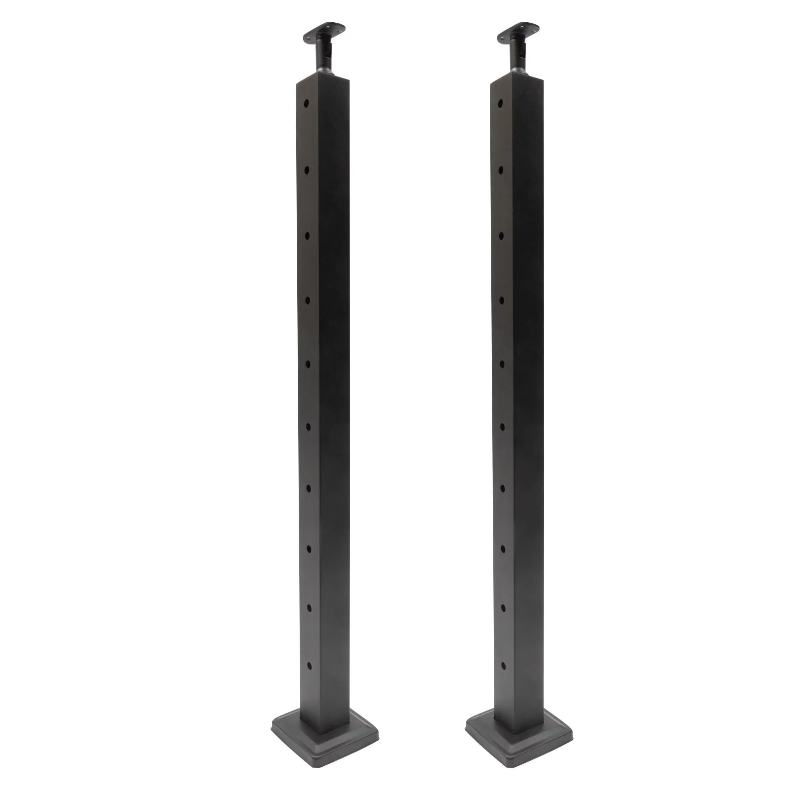 Pre-Drilled Cable Railing Post Fence 36''x2''x2'' Cable Wood for Square Level Railing Deck Two Post Sides System Stainless Steel Concrete Level