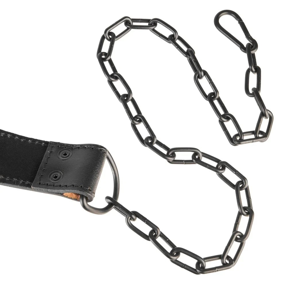 Steel Top-Grain 100% for Leather Vegetable Heavy-Duty Thick Men Chain Tanned with 7mm Victor Belt made with Women VFLDB Fitness Leather and Dip