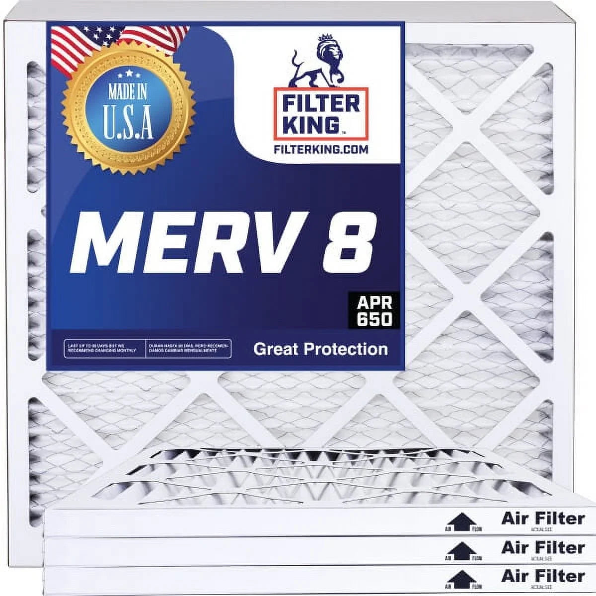 7x28x1a 4-PACK Filter A/C Air dimension: x .75" | | MADE 28 Filter Furnace Actual | USA Pleated 7 8 HVAC | MERV Filters King IN x