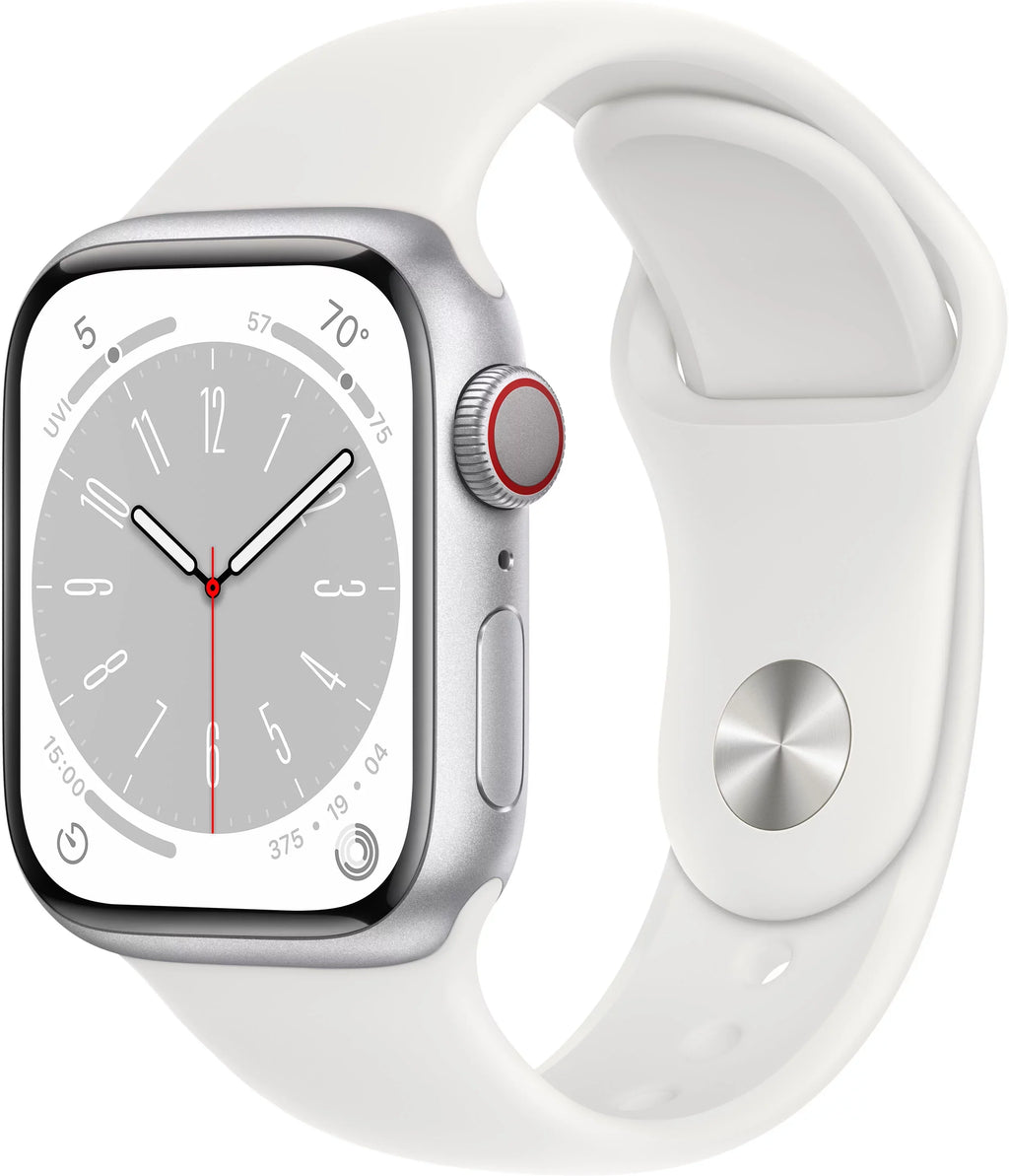 White MP4E3LL/A Band 41mm - Cell Series Gen Sport Watch 8 (Refurbished) Restored 8 Aluminum White
