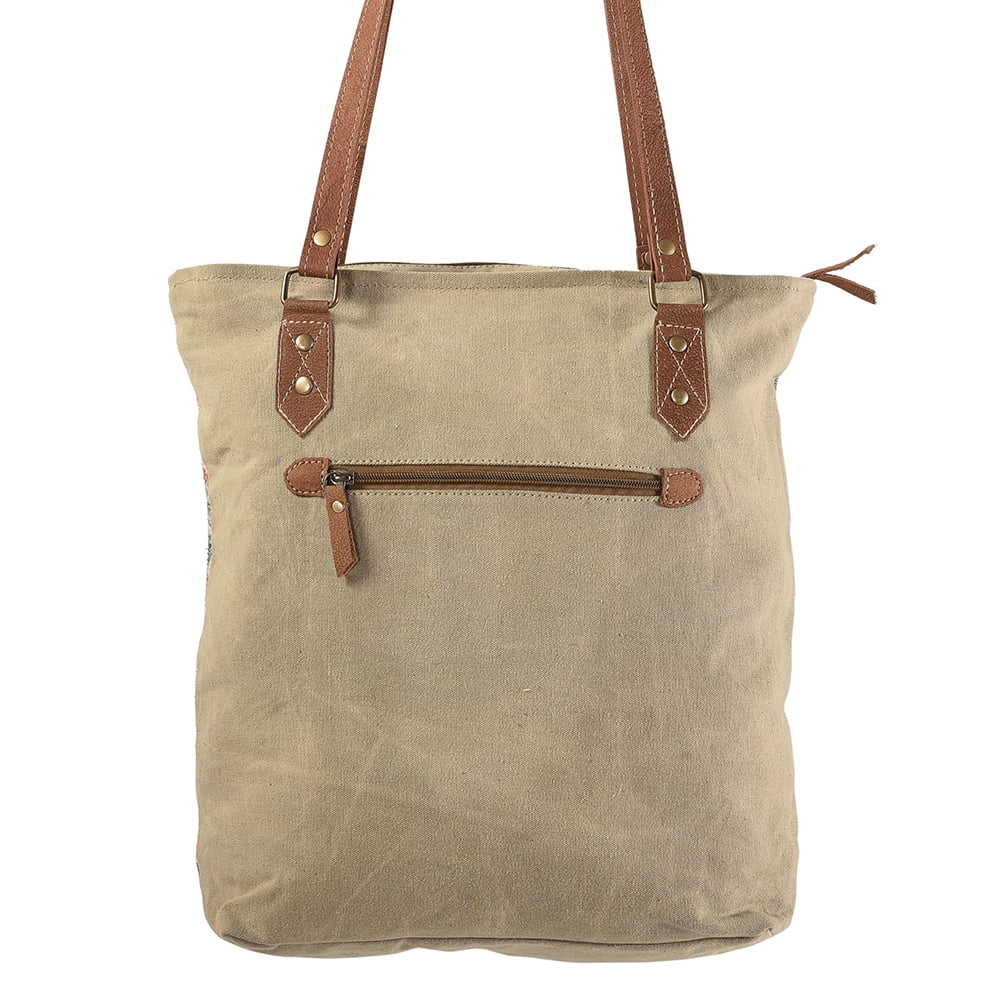 Upcycled Wool OHLAY Leather Upcycled KB227 KB bag Genuine TOTE handbag western purse Canvas women