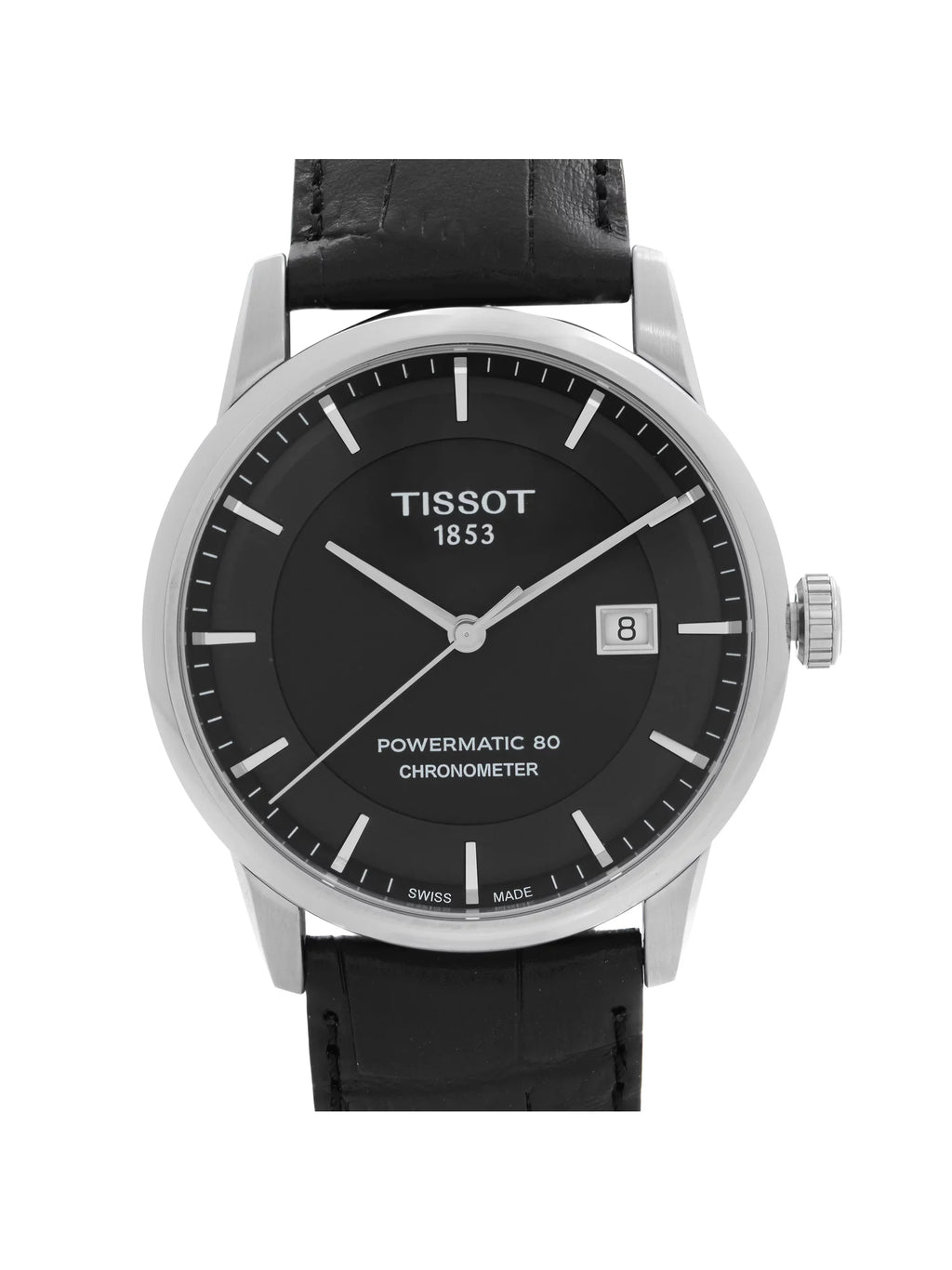 Black Steel Tissot T-Classic Watch Dial Automatic T086.408.16.051.00 Mens 41mm
