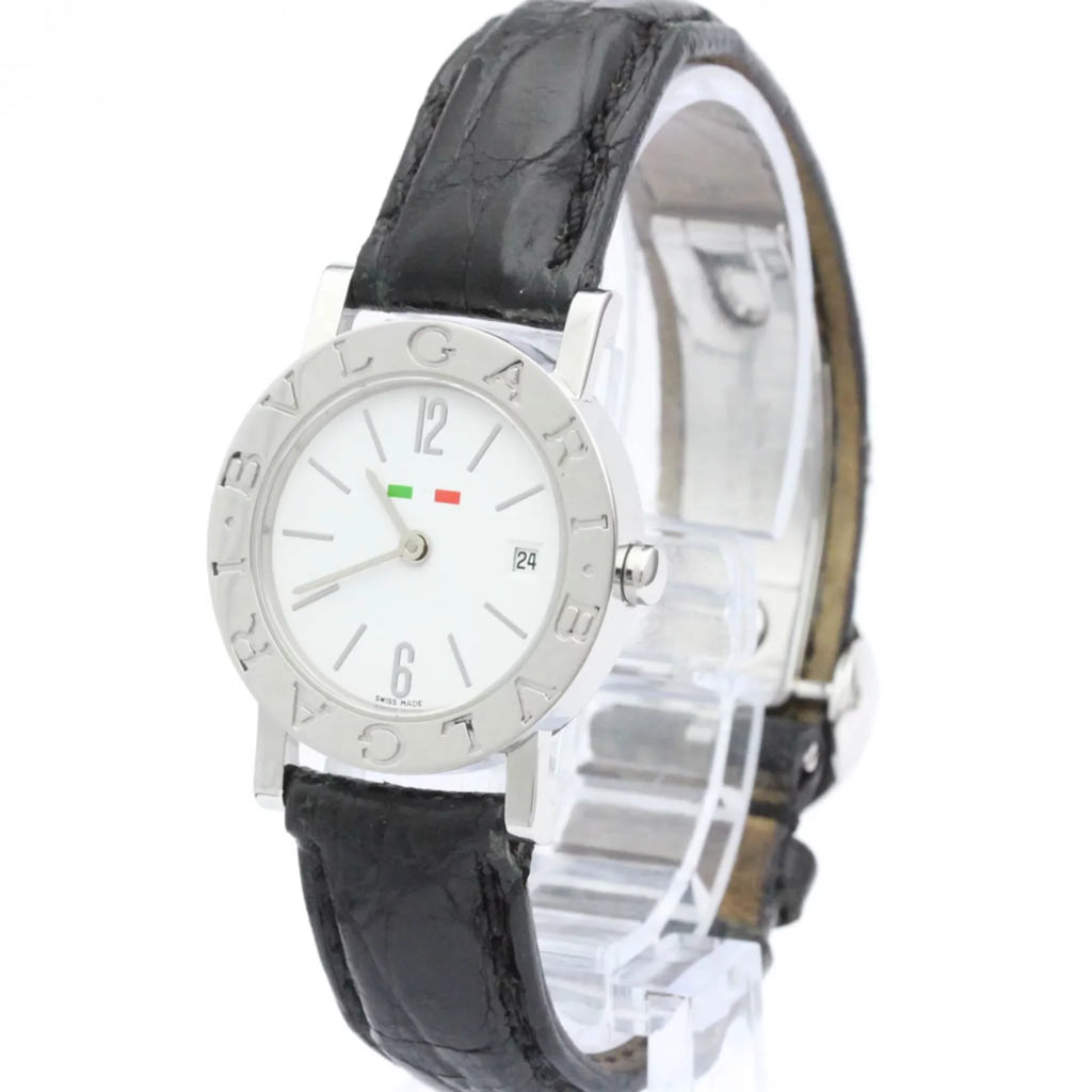Polished BVLGARI-BVLGARI BF558550 BB26SL Quartz Steel Pre-Owned (Good) Ladies BVLGARI Watch