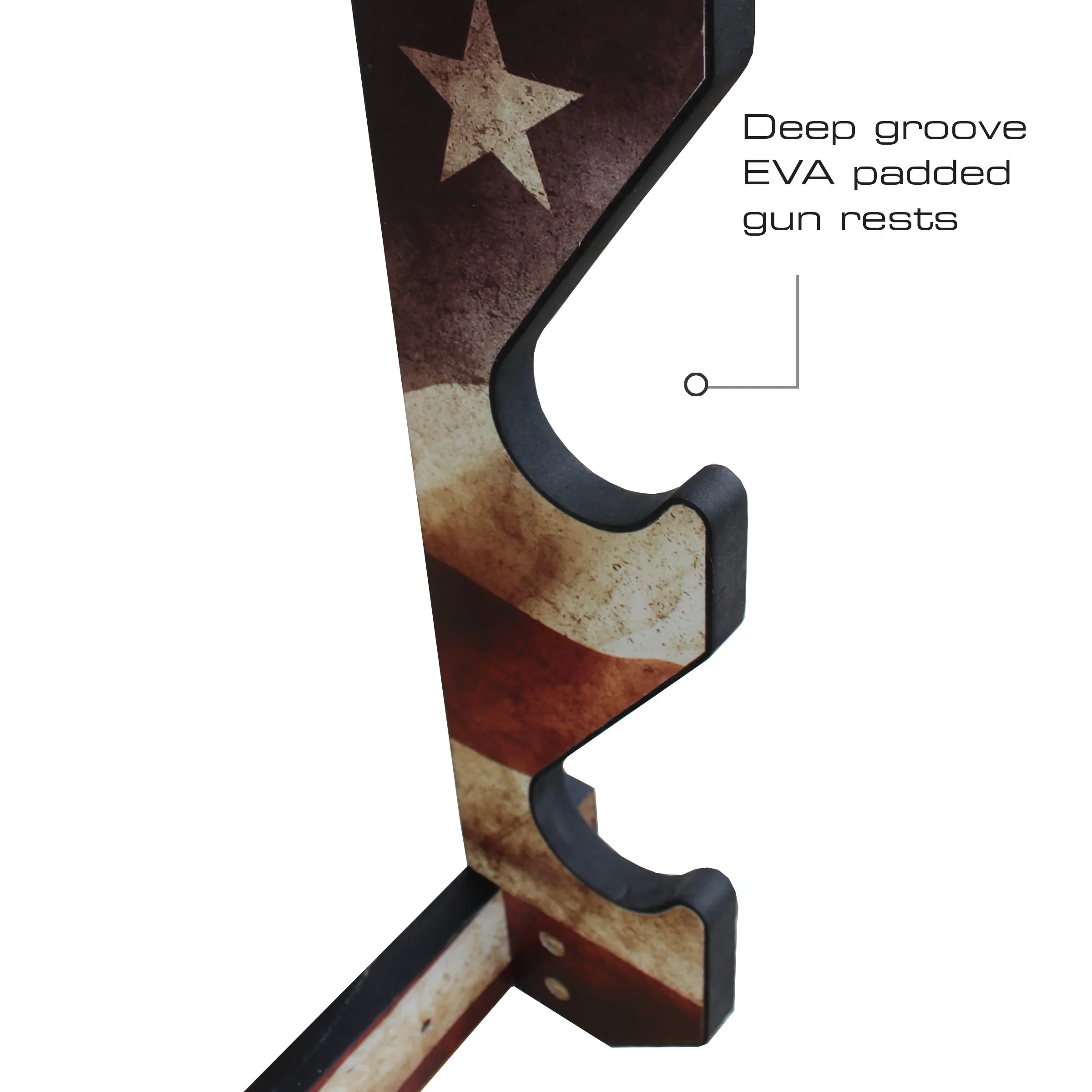 '- Rifle/Shotgun Assembly Indoor Easy Wall Finish Storage Creek Rush Convenient Rack Display Creations 3 Americana
