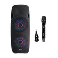 Powered LED Bluetooth 843631170892 UHF Gemini 15" Speaker Wireless Microphone GMU-M100 Single System, & Dual