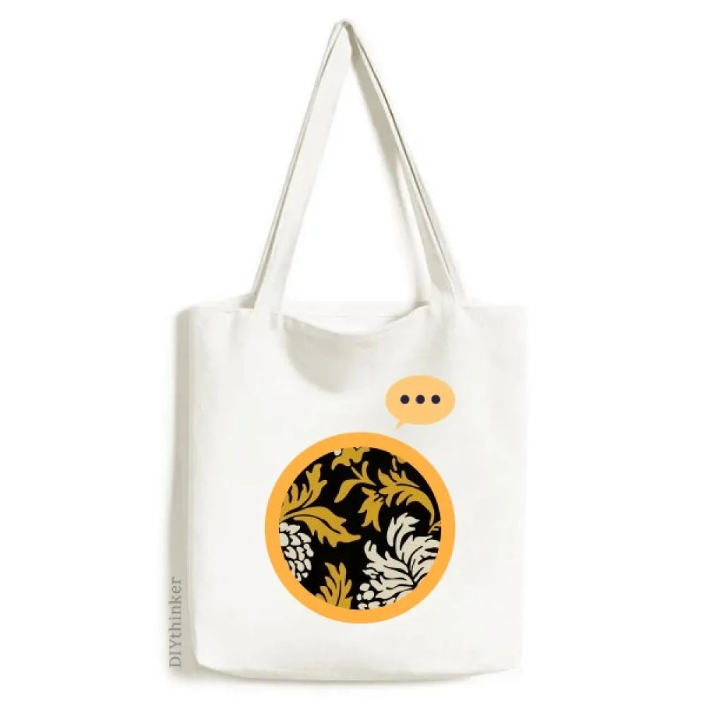 Tote design Bag Shoulder Sack Expression Asia Japanese Chinese Chrysanthemum Canvas
