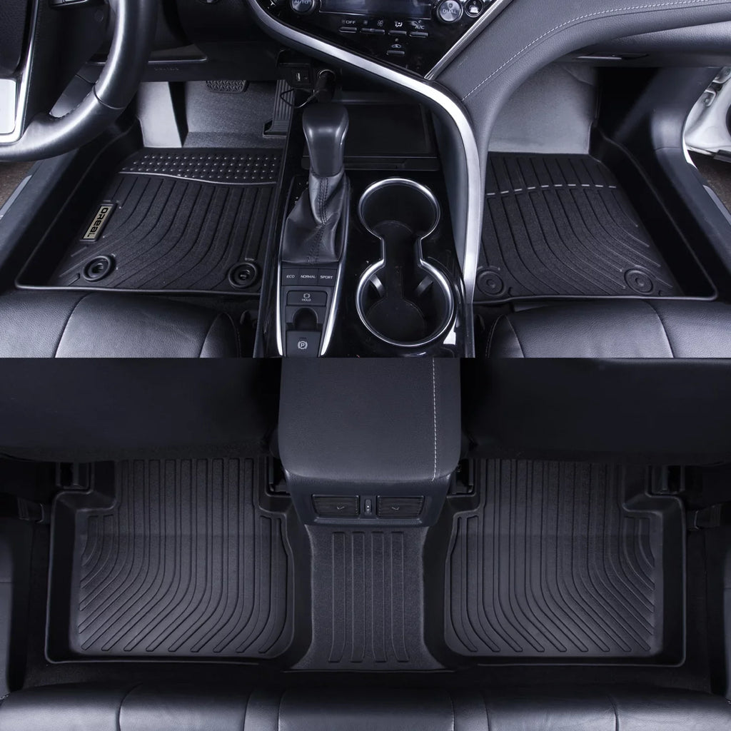 Carpet-Custom Duty Floor Liners Compass Front Car Heavy Replacement Black 2018-2023 Fit-Tough/Durable/Odorless All and Mats for Jeep Guard Rear climate