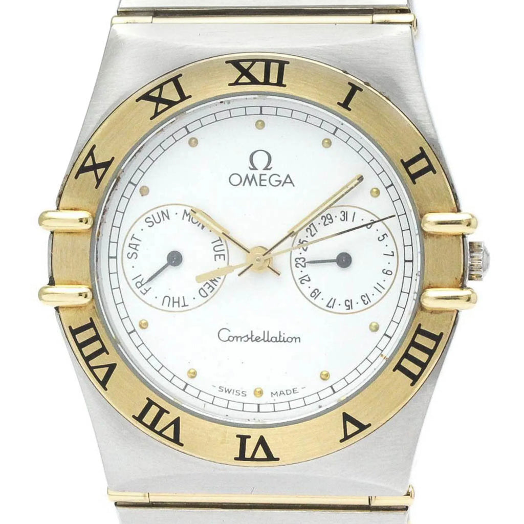 OMEGA Date Constellation (Good) 396.1070 Polished 18K Day BF566004 Watch Steel Gold Pre-Owned