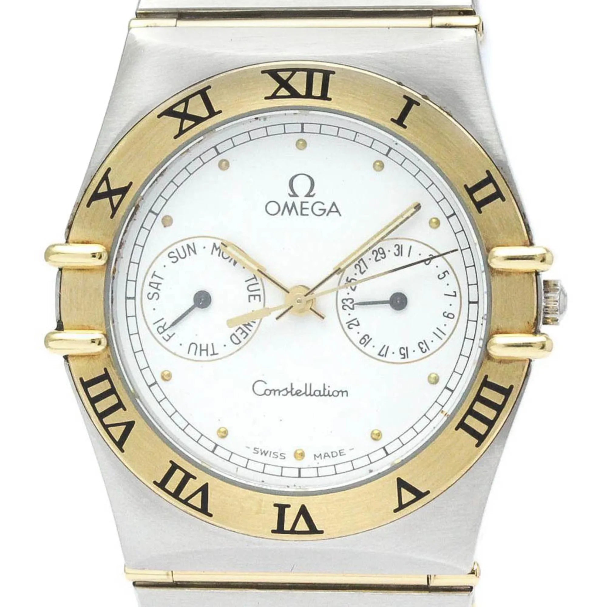 OMEGA Date Constellation (Good) 396.1070 Polished 18K Day BF566004 Watch Steel Gold Pre-Owned