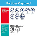 16x16x1, 1000, (exact 6-Pack x 0.81) 15.81 Defense, Filtrete dimensions Air Furnace 15.81 AC MPR Allergen Micro x Filter,