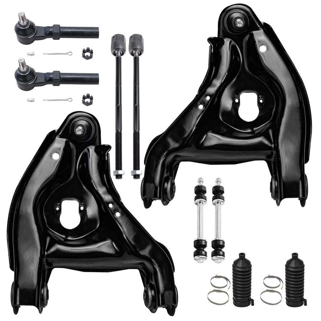 for Axle 2000 Tie Detroit Kit Sway 2002 2004 1996 - 1999 Lower Front Joints Boot Suspension Rods 2001 w/Ball Bars 4 2 2 94-04 Mustang, Arms 2 1998 1995 Control 2003 1997 10pc Replacement