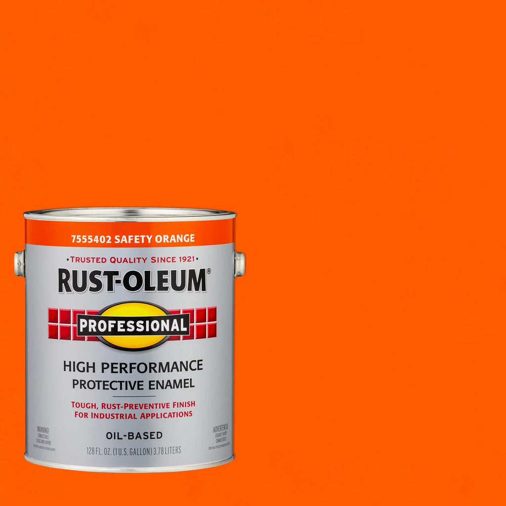 Safety Rust-Oleum Orange, Gallon, Enamel Gloss Protective 2 Paint- Pack Professional High Performance