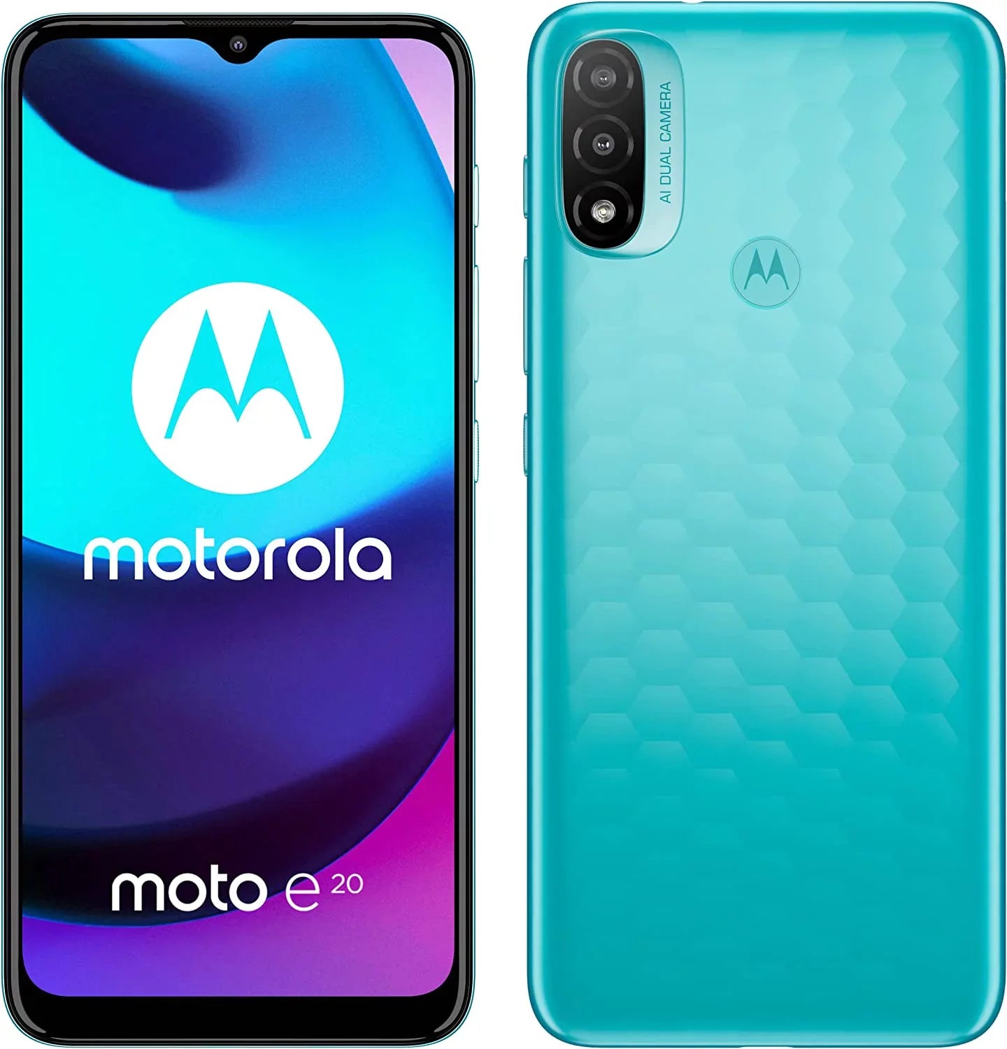 Verizon 4G LTE Cricket) 6.5" E20 Boost At&T Unlocked Moto Model Blue) Dual International 2021 Camera (32GB+2GB) Sprint Dual XT2155 (Coastal SIM (NOT GSM