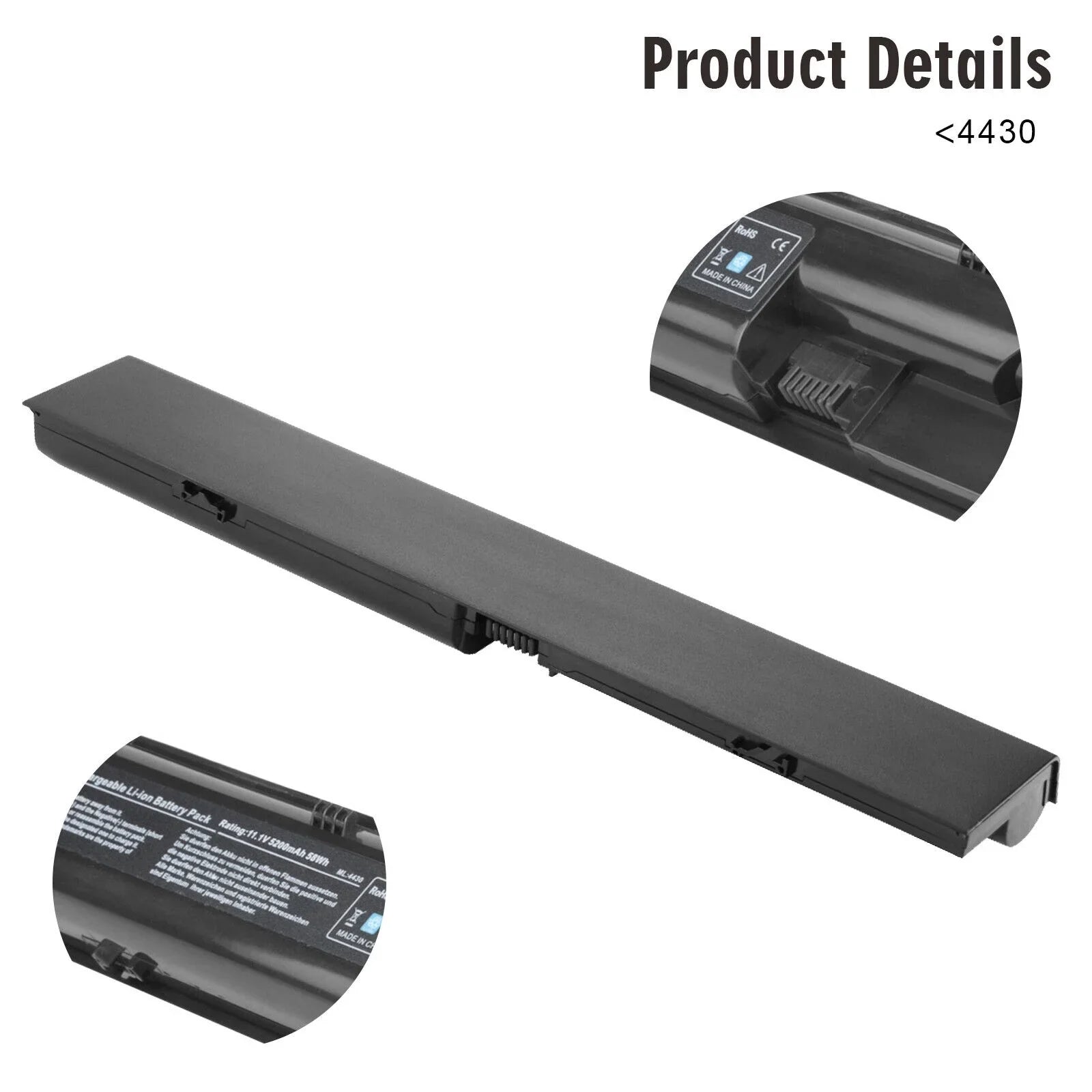 Battery 4430s 4530s PR06 4330s 4440S 633805-001 HP Probook 650938-001 4540S For