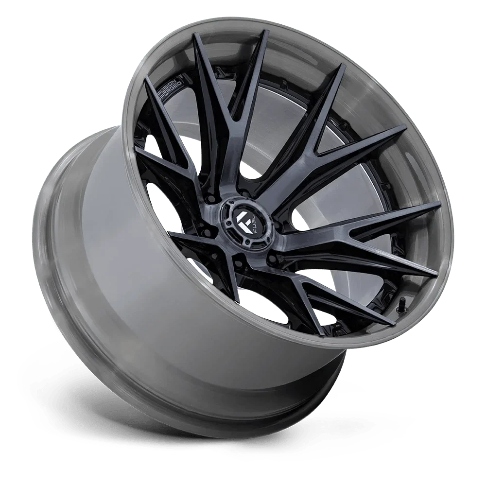 6x135 Gloss FC402 Fuel 20x10 W/ FORGED (-18mm) Wheel Catalyst Black Brushed Gray