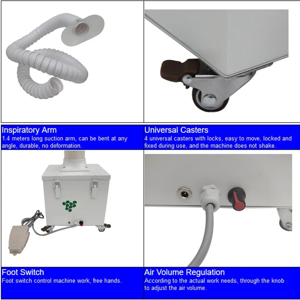 with Extractor Smoke Welding Smoke Switch Fume Purifier 12V Purifier Portable Foot Dry Welding