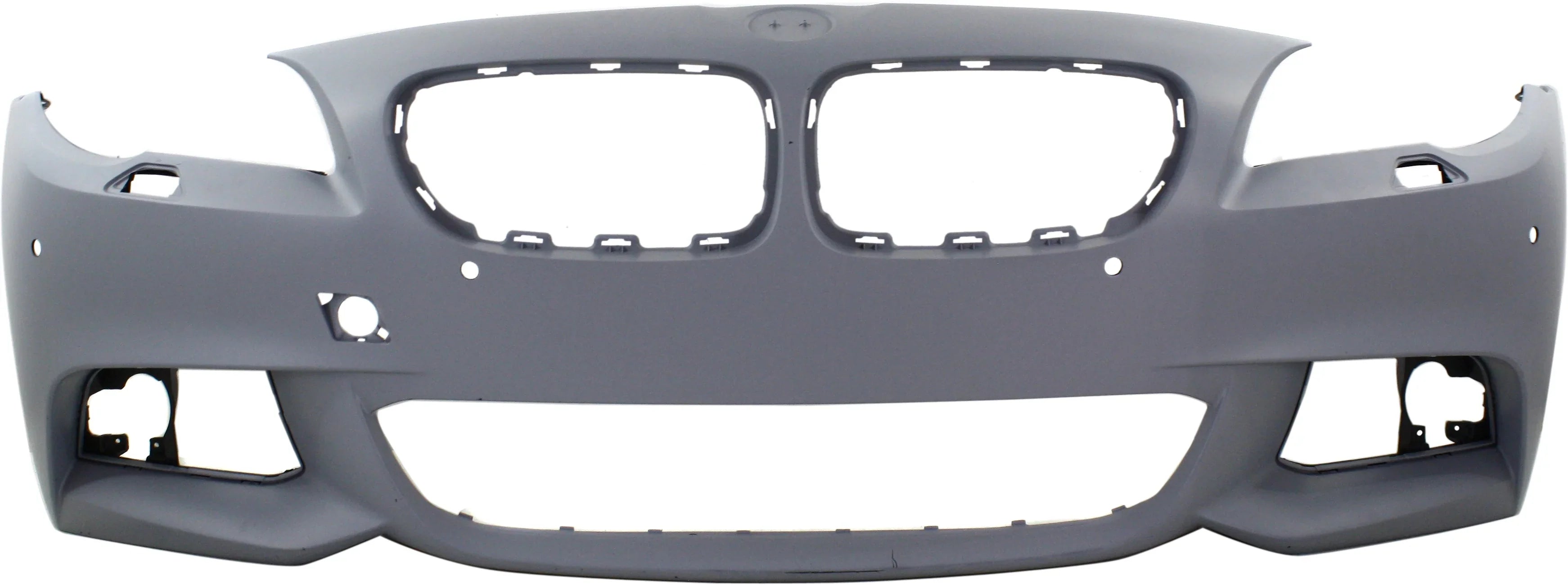 with Compatible View Side Sedan PDC 2011-2013 COVER Primed M Camera 5-Series with Pkg Sensor Front BUMPER For with Holes