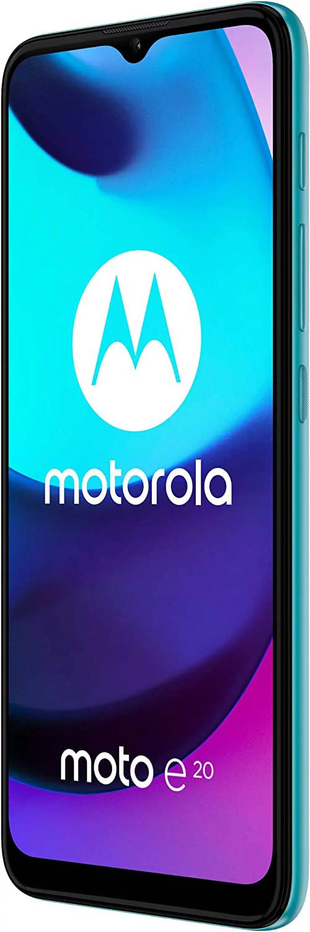 Verizon 4G LTE Cricket) 6.5" E20 Boost At&T Unlocked Moto Model Blue) Dual International 2021 Camera (32GB+2GB) Sprint Dual XT2155 (Coastal SIM (NOT GSM