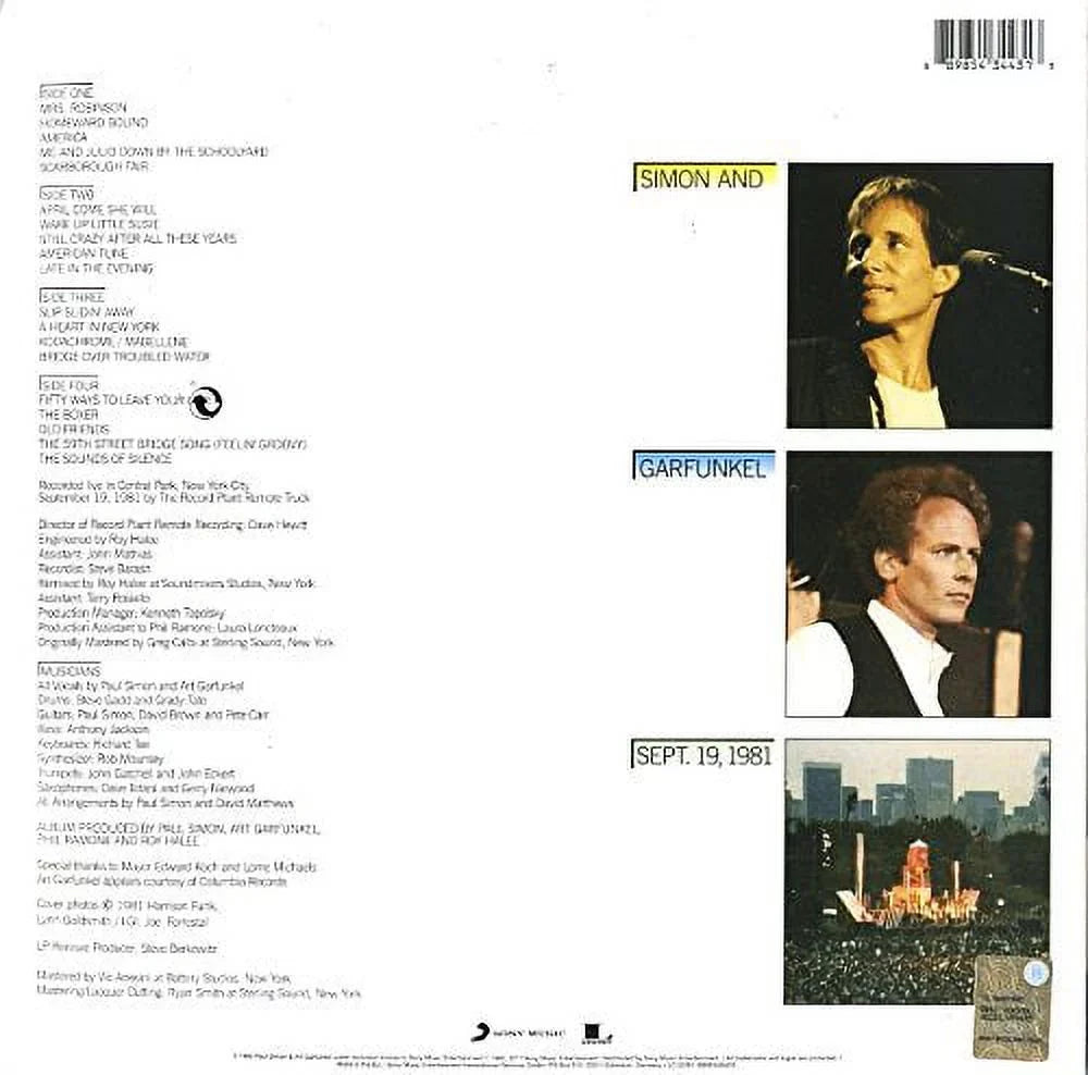 Central - - Garfunkel & In Park Concert Simon Vinyl (Live)