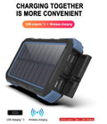 Charging 26800mAh Power Powered Charger Portable Solar Wireless exterior Bank