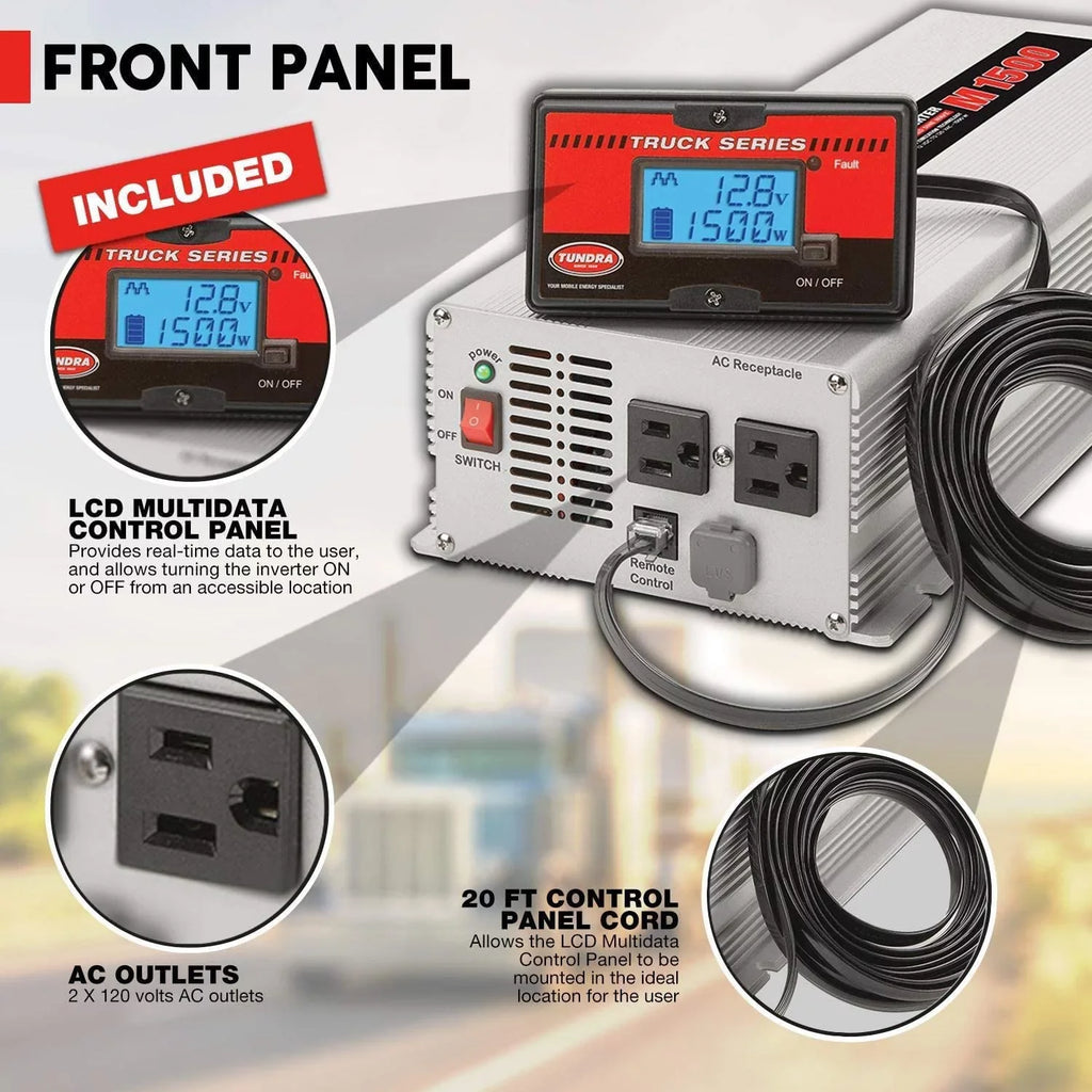 Inverter,120V AC W M2000 Output Voltage,7.10" Tundra