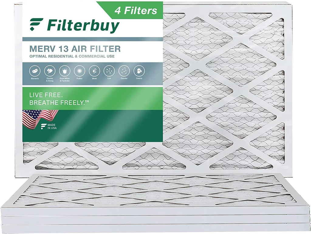 12x25x1 13 Pleated Filterbuy Furnace (4-Pack) Filters MERV Air HVAC AC