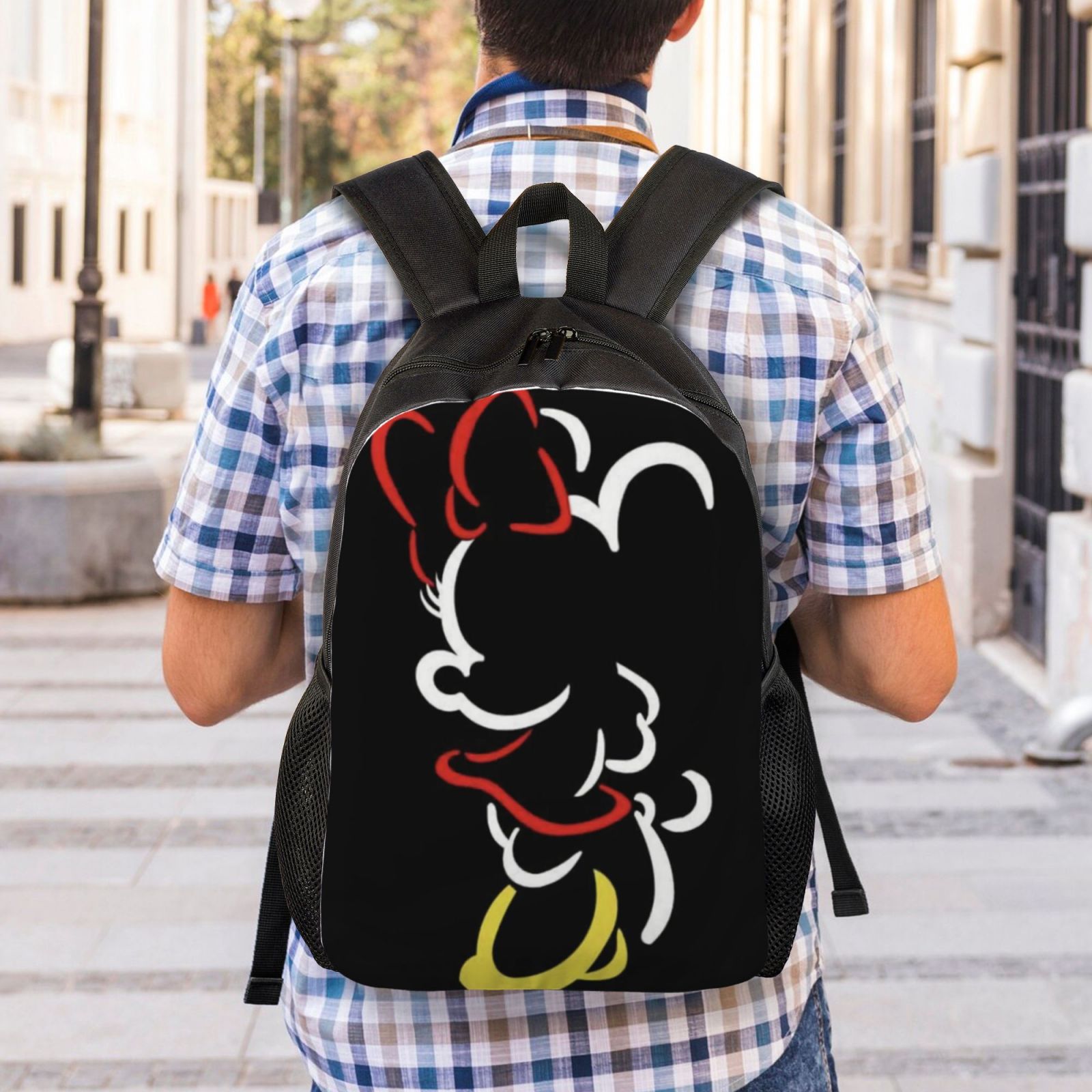 Anime Cartoon Minnie Casual Bags Travel Multipurpose Backpack Backpacks Printed Daypacks 3D