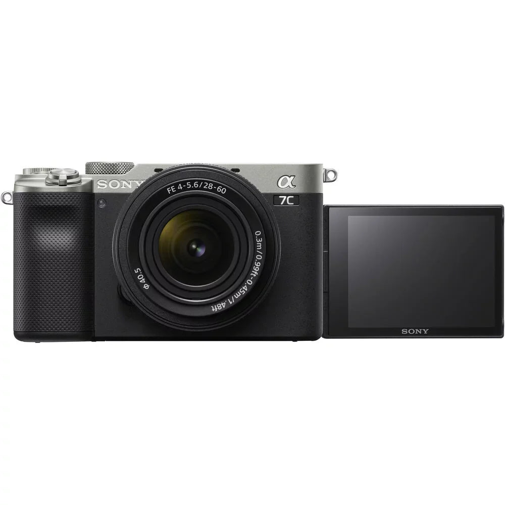 Silver a7C 28-60mm Camera Basic Mirrorless Bundle ILCE7CL/S W/ Alpha - Lens
