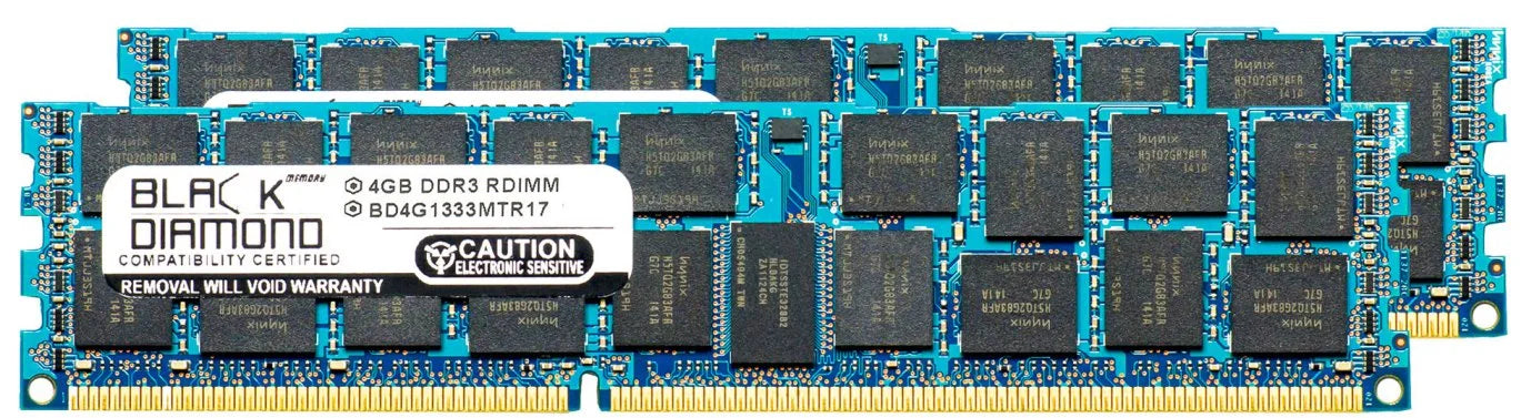 Diamond RAM 5016I-URF 5000 Memory Module Black for DDR3 PC3-10600 240pin RDIMM Upgrade Memory 2X4GB 1333MHz 8GB SuperServer SuperMicro