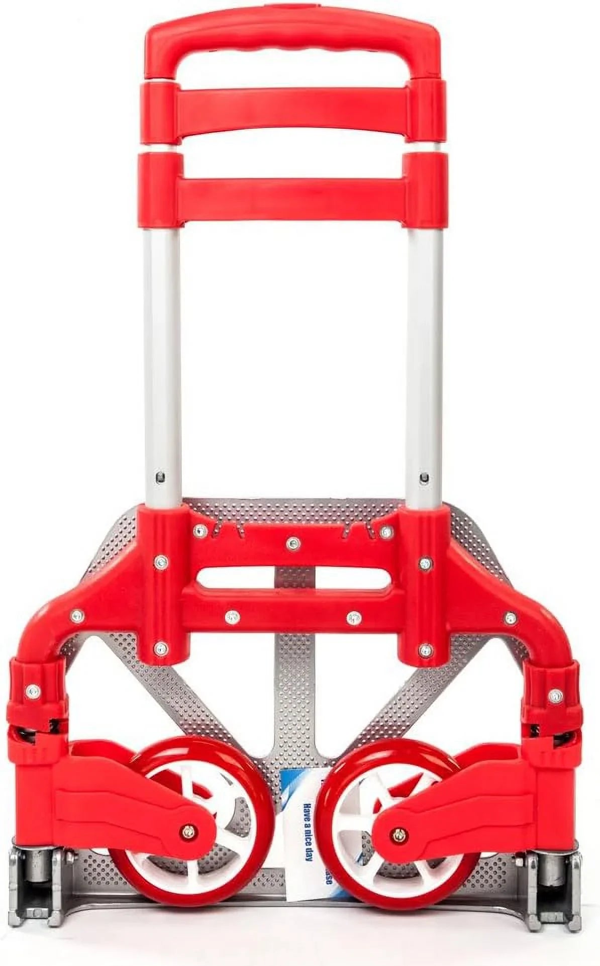 Hand Portable Collapsible Auto, Truck,Hand Folding Use lbs (75kg) Luggage Cart Home, for Office,Travel Dolly and Aluminium Push (Red) 165.35 Trolley