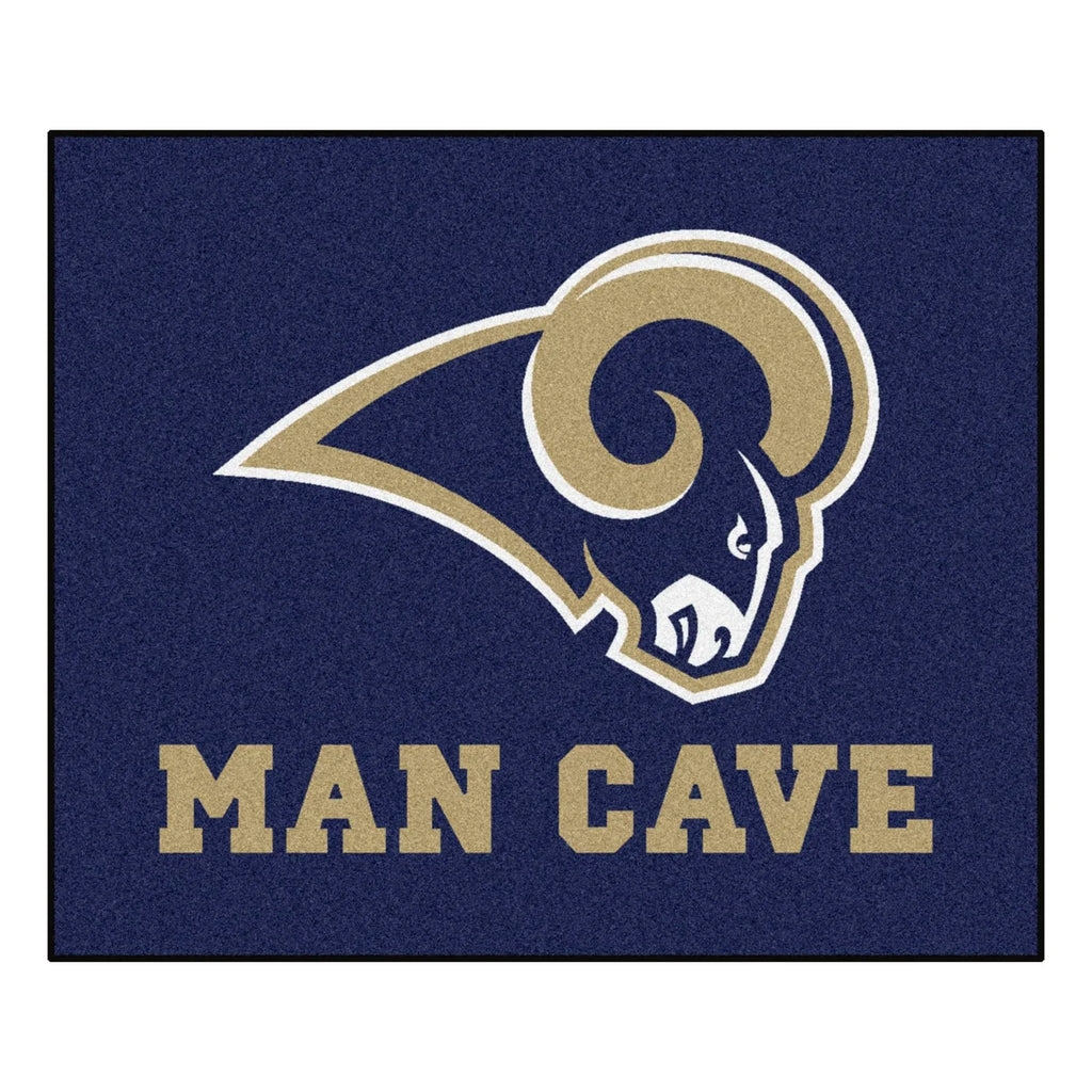 Rug, Fanmats Area Blue Sports Logo