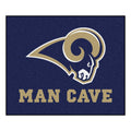 Rug, Fanmats Area Blue Sports Logo