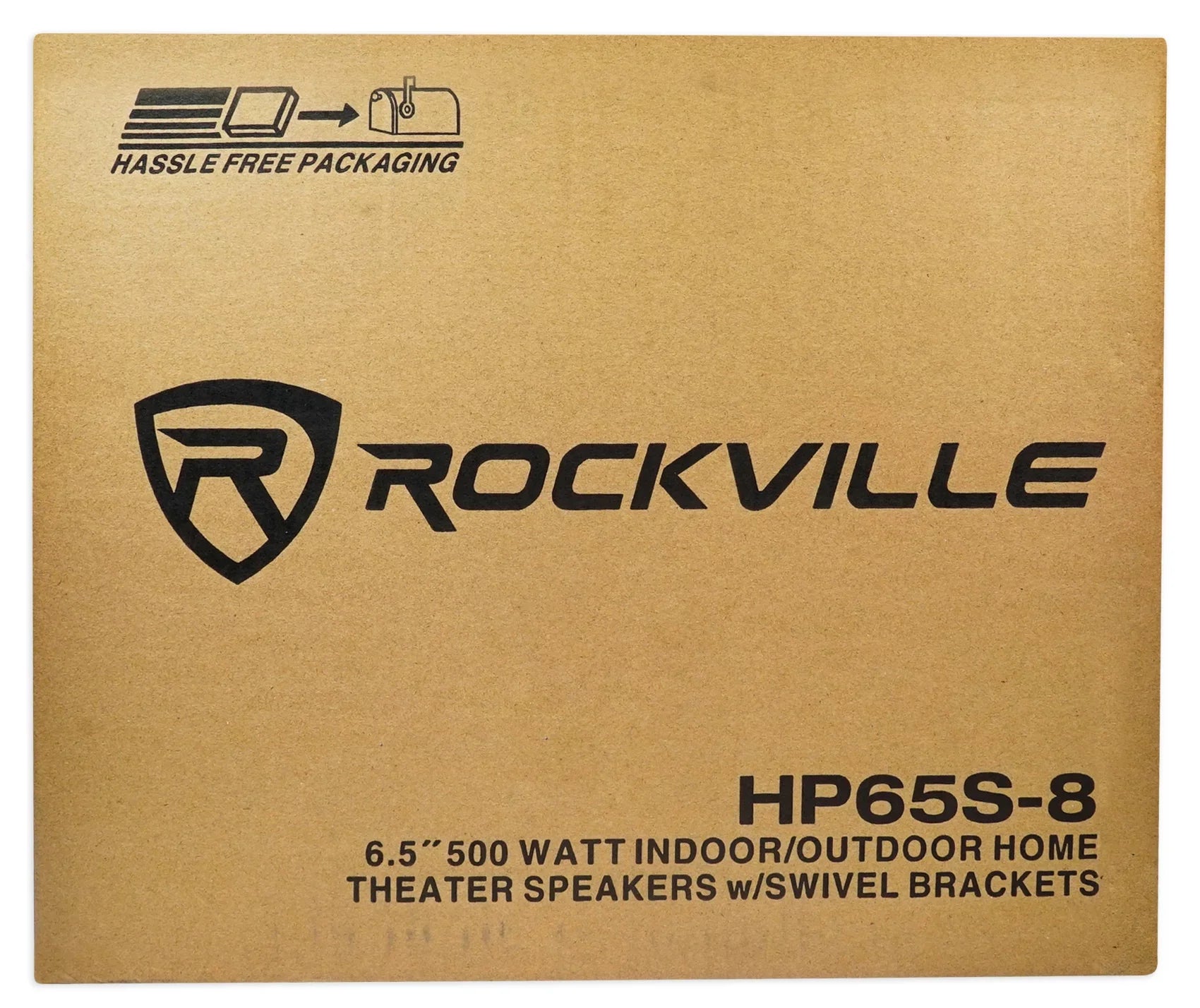 2) Rockville HP65S-8 Garden Brackets exterior 6.5" Patio Speakers+Swivel Backyard