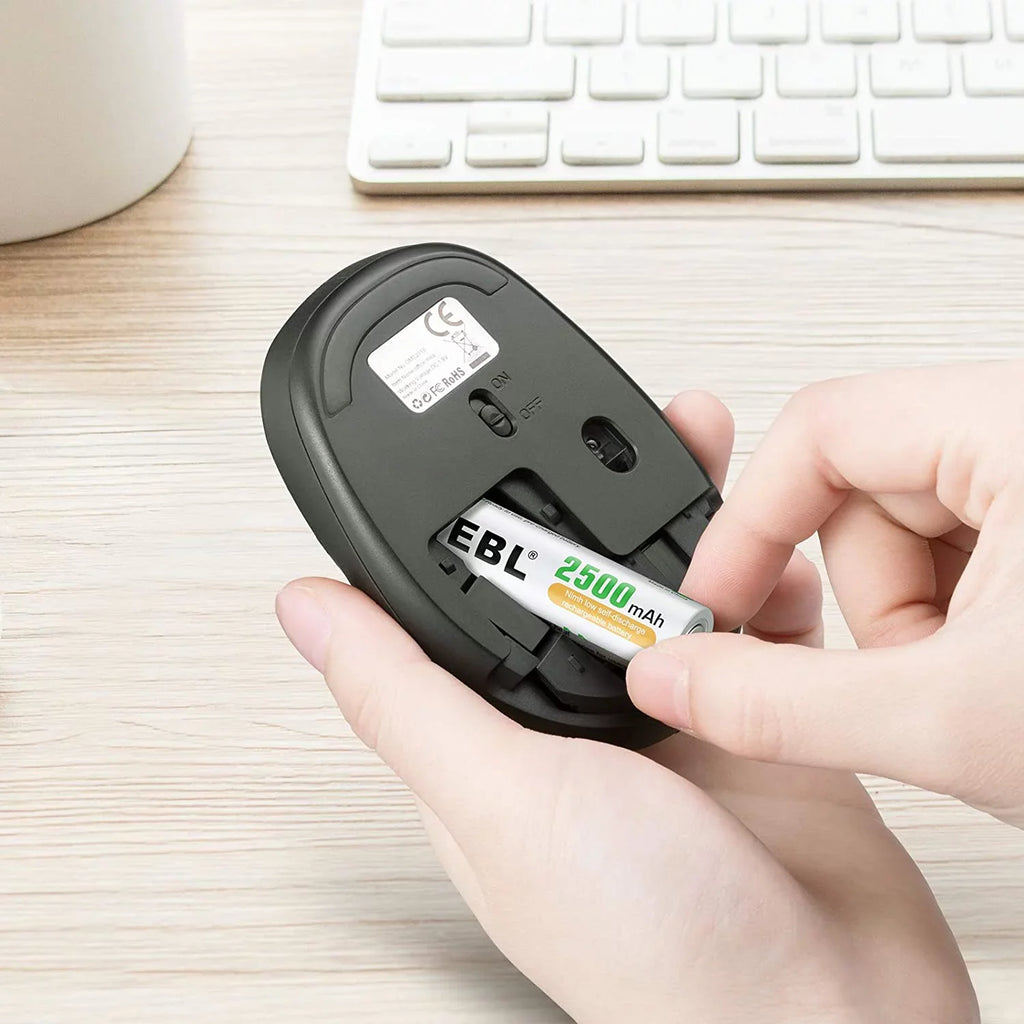 EBL 1.2V Batteries AA AA 2500mAh 24 Pre-Charged Rechargeable High Performance - Pack Batteries