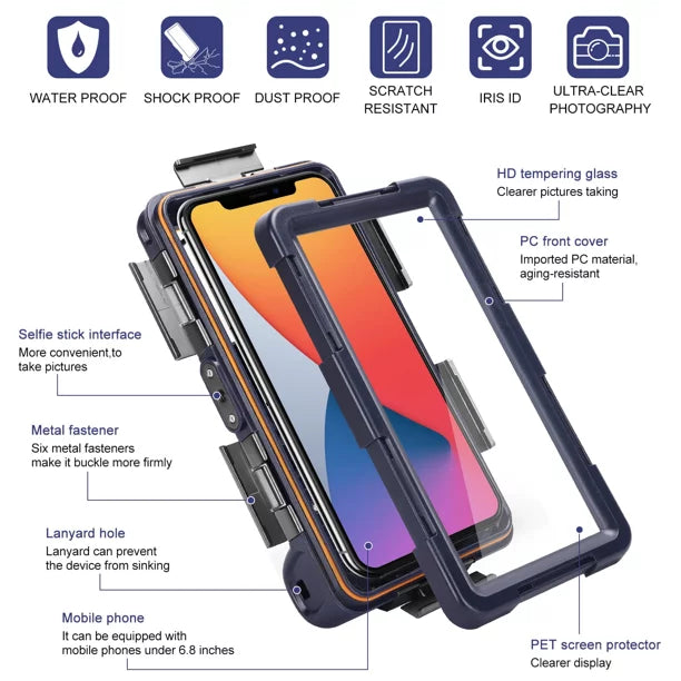 to Surfing Housing Photo 11 UrbanX Underwater Case ZTE Phones Axon 6.9 with Video LCD 5G Up for Snorkeling Protective Lanyard all Professional Swimming SE Diving [15m/50ft] And Inch Waterproof