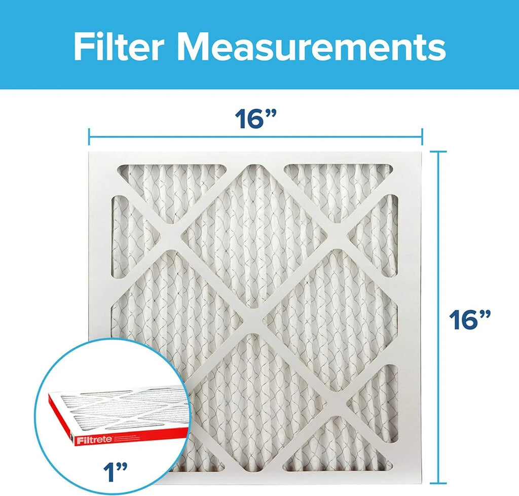 16x16x1, 1000, (exact 6-Pack x 0.81) 15.81 Defense, Filtrete dimensions Air Furnace 15.81 AC MPR Allergen Micro x Filter,