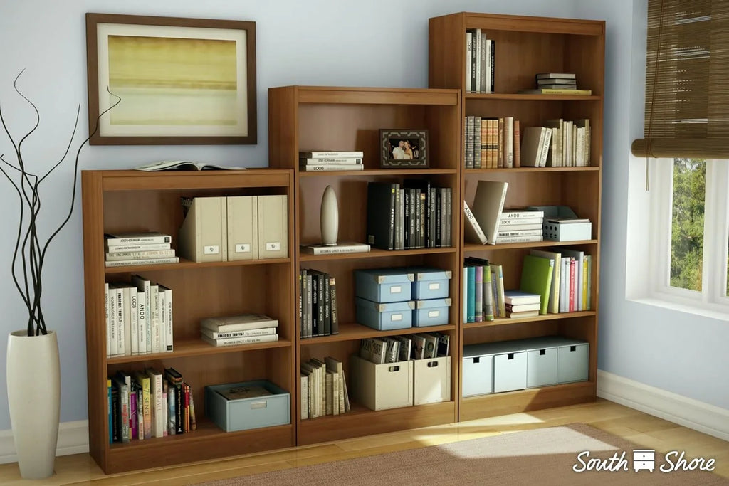 Cherry, Axess Bookcase-Morgan 58-Inch 4-Shelf