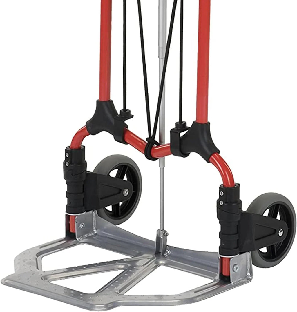 W/Telescoping Truck Steel Cart (4 160Lb Hand Personal Handle, Luggage Pack) Silver/Black MCI Capacity Folding